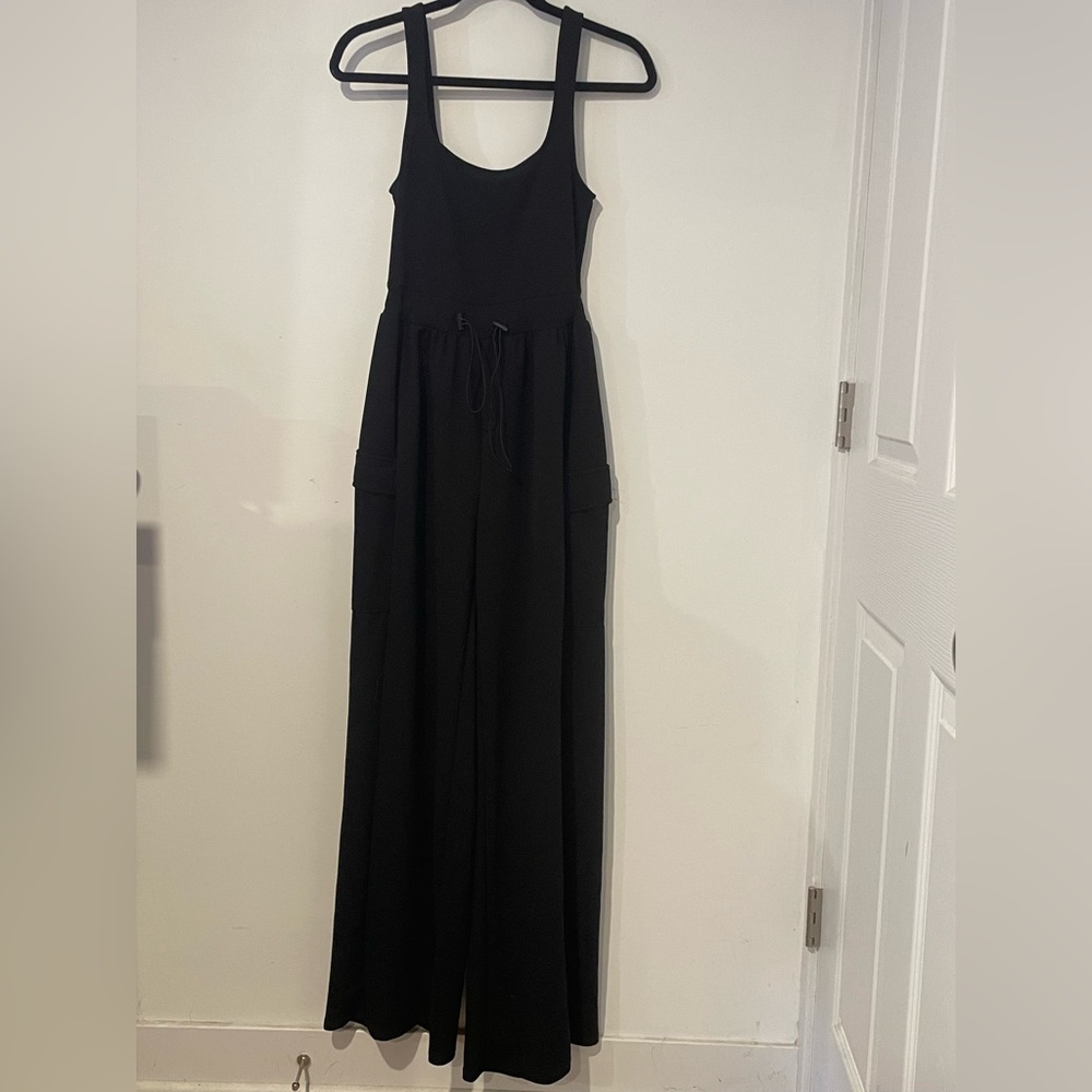 Fashion Nova Classic Black Jumpsuit Sz S NWOT